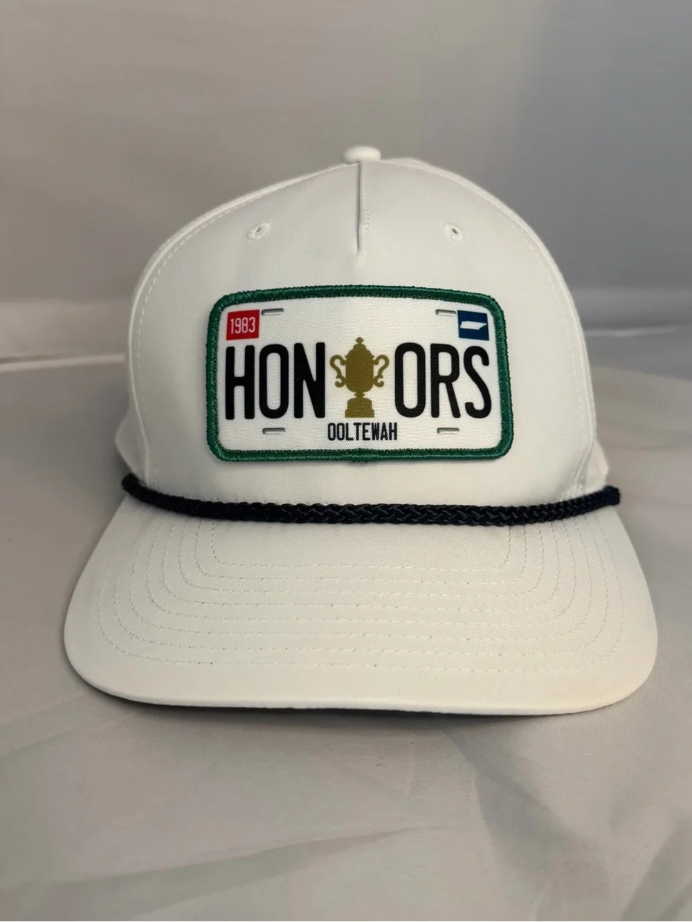 The Honors Course White Embroidered Patch Cap